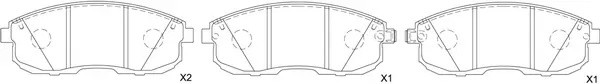 Колодки тормозные передние (NISSAN JUKE F15, TEANA I-II, MAXIMA J30, A32, TIIDA, BP22474 SB NAGAMOCHI