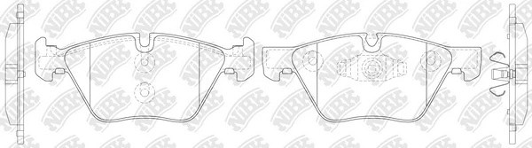 Колодки тормозные BMW (E90,E60) передние (4шт.) NIBK PN0513 NIBK