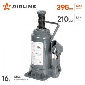 Домкрат бутылочный 16 т AIRLINE 210 - 395 мм AJB16S AIRLINE