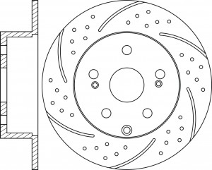 Диск тормозной Performance SUBARU FORESTER 05-/IMPREZA 08-/LEGACY 07-/OUTBACK 08 RN1529DSET NIBK