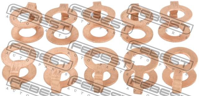 Кольцо уплотнительное форсунки впрыска топлива MITSUBISHI PAJERO 08-15 (компл-10 RINGFL-020-PCS10 FEBEST