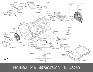 Поддон масляный АКПП HYUNDAI G70 (18-) OE 4528047400 HYUNDAI KIA