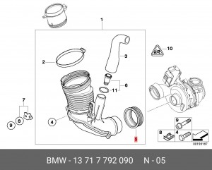 кольцо уплотнительное!\ BMW M47/M57/M57M2 All 13 71 7 792 090 BMW