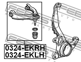 Рычаг верхн правый HONDA CIVIC 96-00 0324-EKRH 0324-EKRH FEBEST