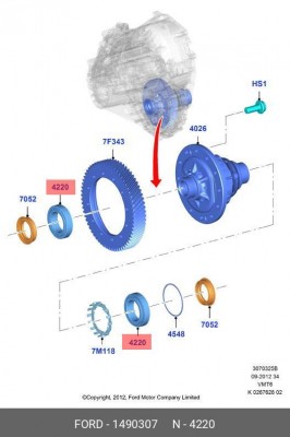 ПОДШИПНИК 1490307 1 490 307 FORD