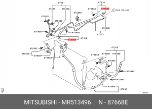 УПЛОТНИТЕЛЬ ТРУБОПРОВОДА КОНДИЦИОНЕРА MR513496 MR513496 MITSUBISHI