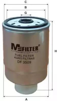 фильтр топливный!\ Renault 19/Laguna,Mitsubishi Carisma 1.9D/TD/2.2D/TD 92> DF 3509 MFILTER AUTOMOTIVE FILTERS