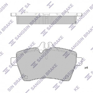 Колодки тормозные дисковые MB A-class W169 1.5-1.8CDi 04 SP1749 SP1749 SANGSIN