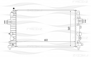 Радиатор OPEL Astra/Zafira 04- KK0161 KK0161 FREE Z