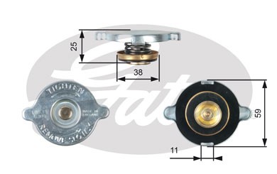 Крышка радиатора RC122 (7410-30022) RC122 GATES