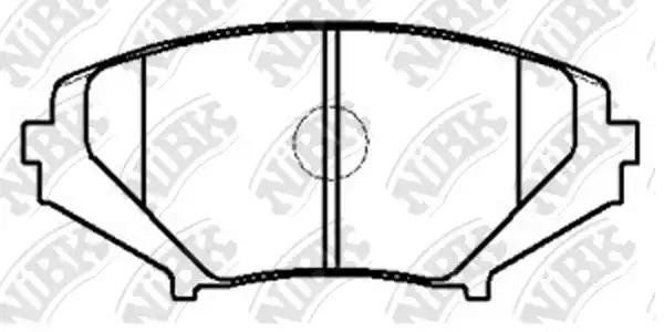 Колодки тормозные MAZDA RX-8 (03-08) передние (4шт.) NIBK PN5801 NIBK