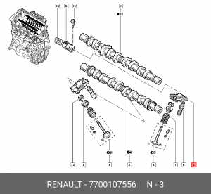 RENAULT CLIO/SYMBOL (1998>) 7700107556 RENAULT