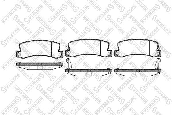 214 22=214 14=224551 !колодки дисковые з.\ Toyota Camry 86-01/Avensis/Carina 87> 225-022-SX STELLOX