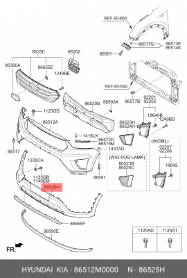 HYUNDAI CRETA (2016>) 86512M0000 HYUNDAI KIA