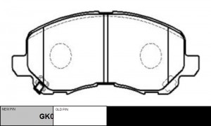 Колодки тормозные MITSUBISHI Lancer 2003 ~ 2013 / Galant Fortis 2007 ~ DODGE Cal GK0579 CTR