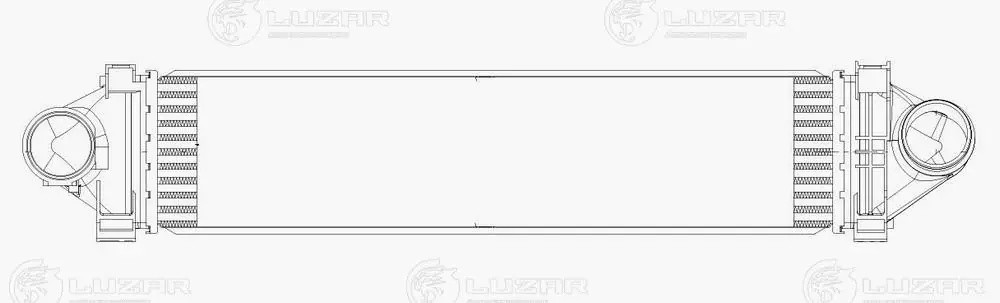 Интеркулер LAND ROVER Freelander (10-) LUZAR LRIC 1007 LUZAR
