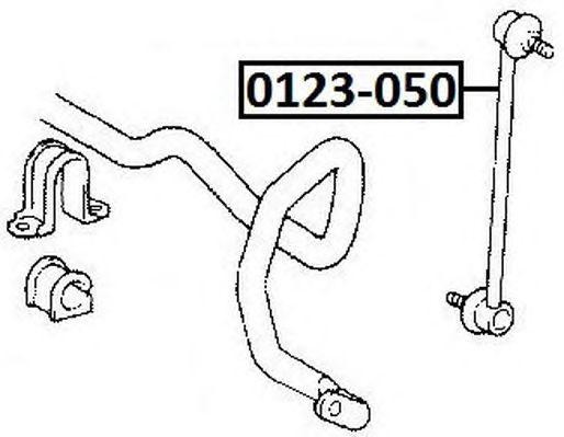 ТЯГА СТАБИЛИЗАТОРА ПЕРЕДНЯЯ TOYOTA/LEXUS 123050 0123-050 ASVA