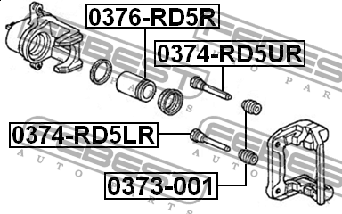 Пыльник втулки направляющей суппорта заднего HONDA ACCORD CL# 2002-2008 0373-001 0373-001 FEBEST