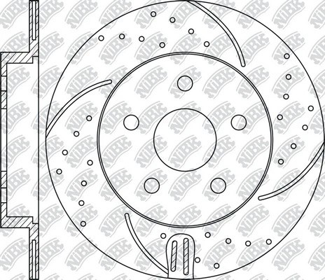 Диск тормозной MAZDA CX-5 (11-) задний (1шт.) NIBK RN1517DSET NIBK