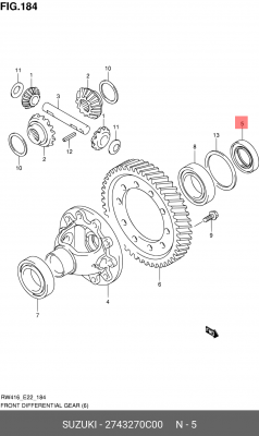 сальник привода 27432-70C00 27432-70C00 SUZUKI