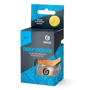 ароматизатор подвесной! жидкий, бутылочка ''Deep ocean''\ AC0191 GRASS