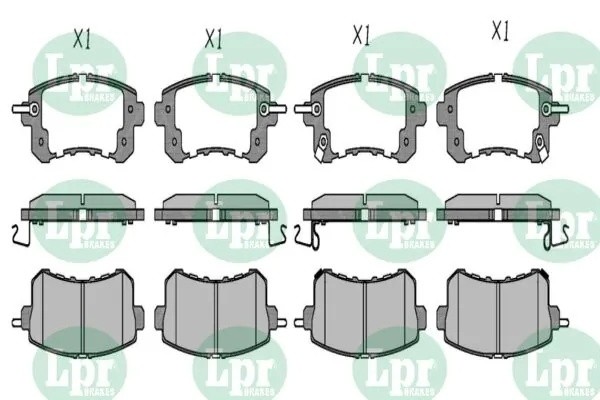 Колодки тормозные дисковые 05P1798 05P1798 LPR