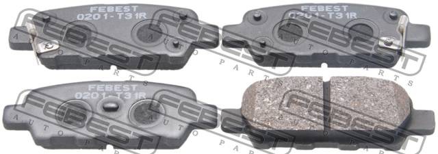 Колодки задние NISSAN PRIMERA P12 0201-T31R 0201-T31R FEBEST