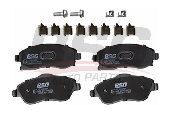 Колодки тормозные OPEL Corsa C (01-),Tigra B (04-) передние (4шт.) BSG BSG 65-200-011 BSG