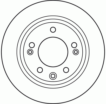 Диск тормозной задний HYUNDAI I30 (FD), IX35, KIA CEE'D I-II, SPORTAGE (SL) DF61 DF6123 TRW