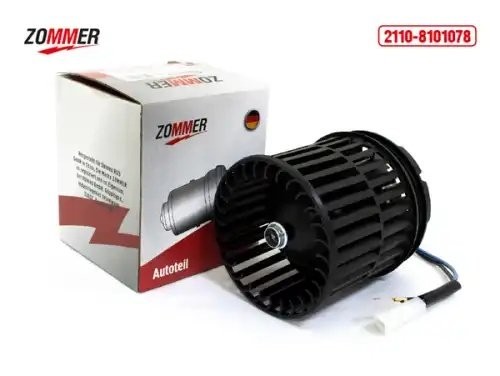 Мотор отопителя ВАЗ 2110, 2111, 2112 в сб. (с кольцом) с/о 2110-8101078 ZOMMER