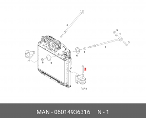 6-гранный установочный винт M12X1,5X85-8 06014936316 MAN