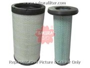 Фильтр воздушный FORD LIEBHERR KOMATSU VOLVO JOHN DEERE (комплект A71360+A71370) A71380S SAKURA