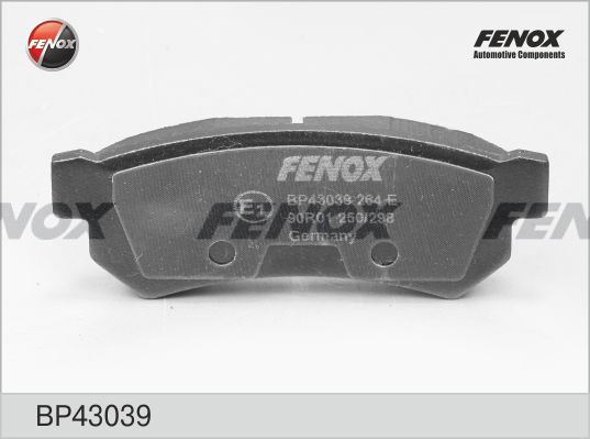 Колодки диск задние Lacetti 07- BP43039 BP43039 FENOX
