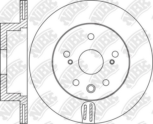 Диск тормозной LEXUS GS 12- RN1665 RN1665 NIBK