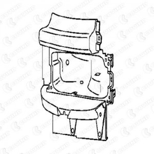 корпус фары! правый\ Scania R.114/124/144, P.94/114/124 144154 COVIND