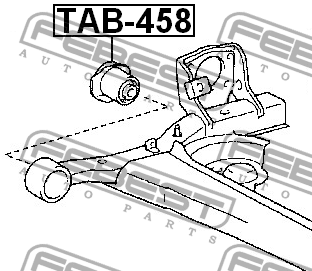 Сайлентблок задней балки TAB-458 FEBEST