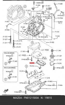 Фильтр масляный АКПП MAZDA 3 OE FN0121500A MAZDA