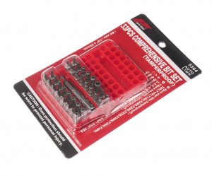Набор бит 1/4" TORX, HEX, SPANNER с магнитным держателем 33 предмета в боксе JTC JTC-5364 JTC TOOLS