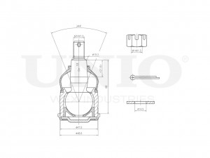 Опора шаровая передняя нижняя SSP-20029 UNIO