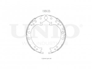 Колодки тормозные бараб. задние UNIO BRP-10042 UNIO