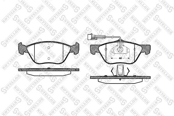 589 02 !колодки дисковые п.\ Alfa Romeo 156, Fiat Bravo/Marea 2.0i/2.5 V6/2.4JTD 600-002B-SX STELLOX