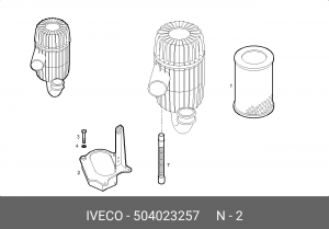 КРЕПЕЖНАЯ СКОБА (10130090/180517/0020601) 504023257 IVECO