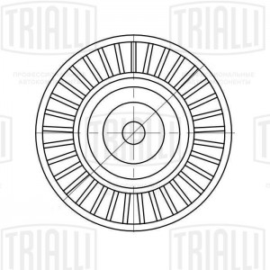 Ролик привод. ремня для ам VW Transporter (09-) 2.0d (CM 5129) CM 5129 TRIALLI