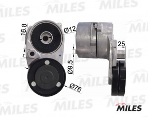 Натяжитель ремня приводного AUDI A4/A6/A8/VW PASSAT 2.4-2.8 AG00072 AG00072 MILES