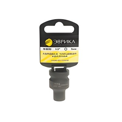 Головка торцевая 1/2" 09мм ударная с держателем ЭВРИКА ER-95702H EVRIKA
