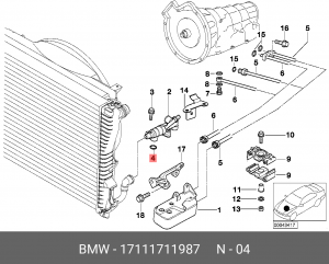 BMW 3-E46/ 5-E39/ 7-E38 14,5*2,5*19,5 17 11 1 711 987 BMW