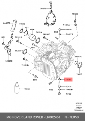ПРОКЛАДКА СЛИВНОЙ ПРОБКИ АКПП LR002461 LR002461 LAND ROVER