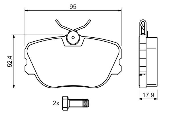 MERCEDES BENZ W201 (1982-1993) 0 986 494 058 BOSCH