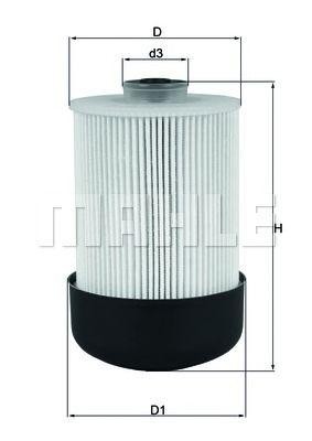 Фильтр топливный RENAULT Master (13-) MAHLE KX338/22D MAHLE KNECHT