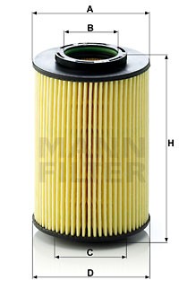 HYUNDAI SANTA FE/TUCSON/KIA CARENS/CEED/SPORTAGE HU822/5X MANN FILTER